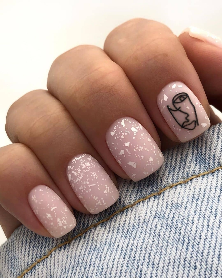 36 Short Acrylic Nail Ideas We're Obsessing Over