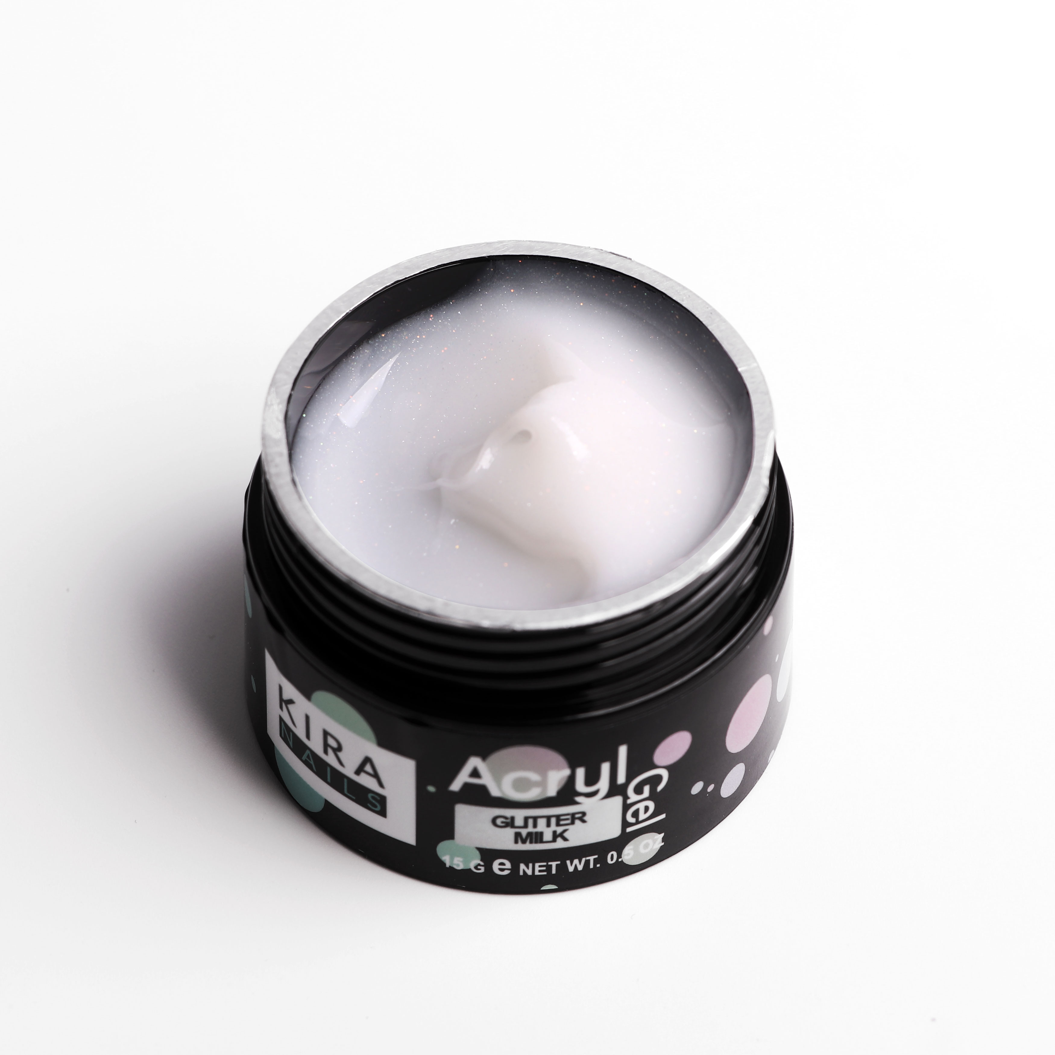 Акрил-гель Kira Nails Glitter Milk, 15 мл - купить акрил-гели kira ...