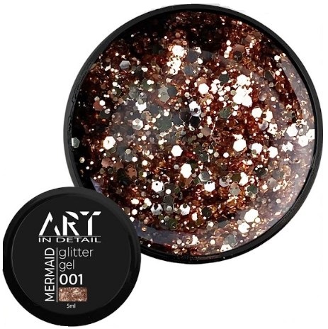 Гель с блестками ART Mermaid Glitter Gel №001, 5 мл - купить гель ...
