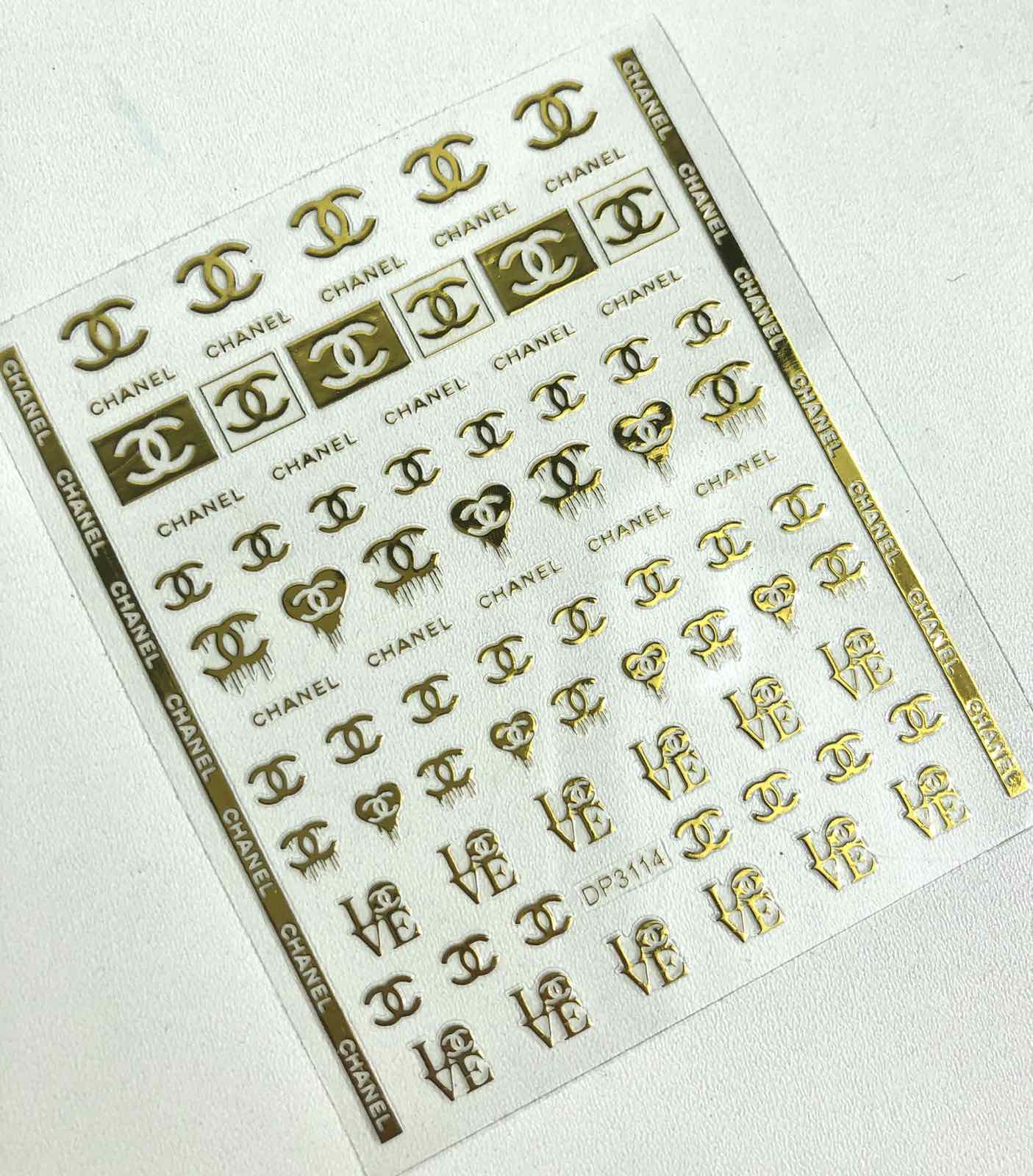 Наклейки для дизайну нігтів DP 3114 Chanel