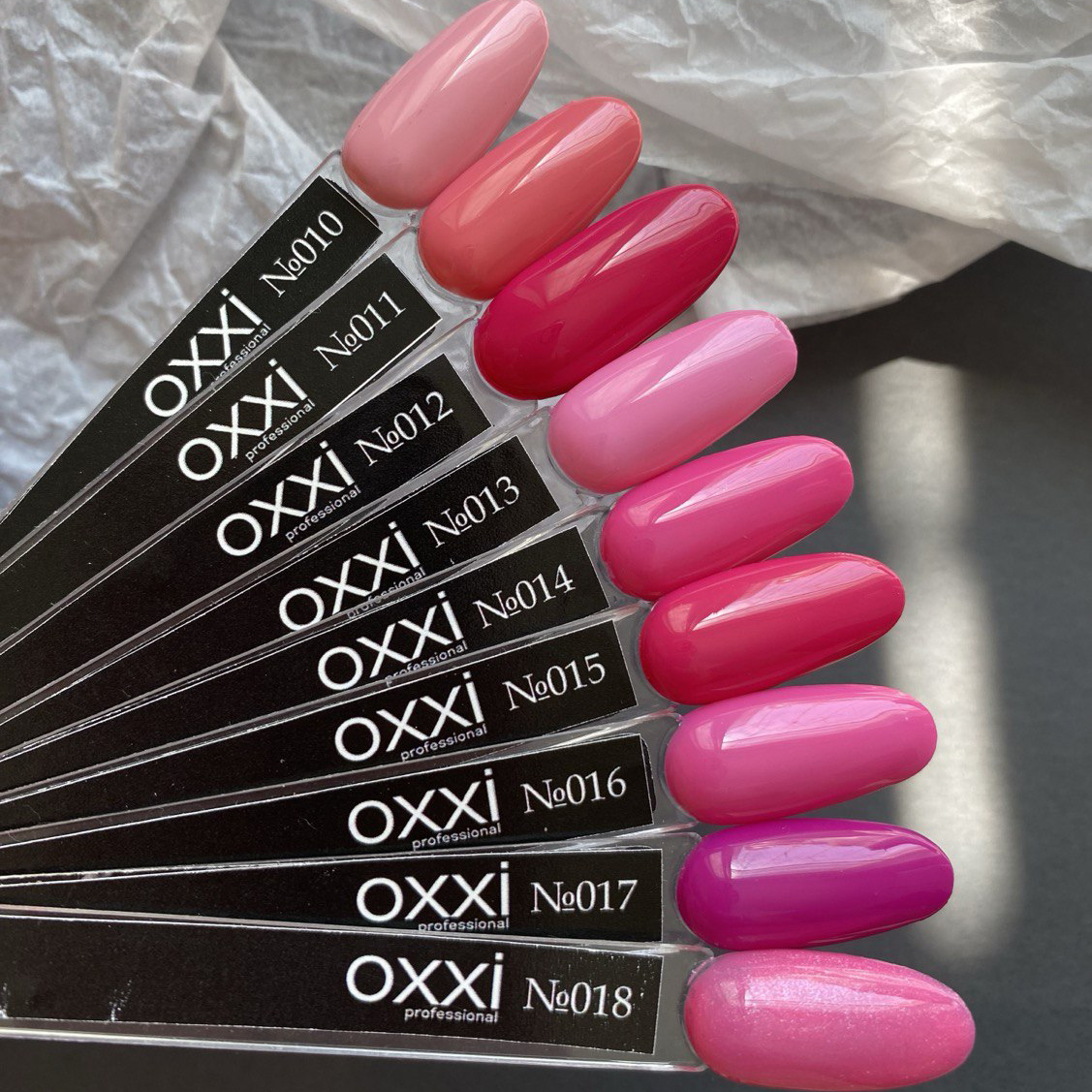 Гель-лак Oxxi №010, бледный розово-коралловый эмаль, 10 мл. - купить ...