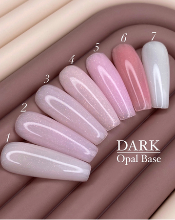 База для ногтей DARK Pro Base Opal №1, молочная с шиммером, 30 мл ...
