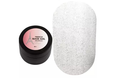 Base camouflage NailApex Opal 8 translucent milky with shimmer 30 ml
