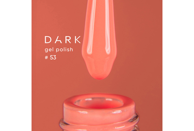 Гель-лак DARK №053, пастельно-коралловый, 10 мл, Цвет: Коралловый