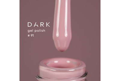 Гель-лак DARK №091, пудровый светло-розовый, 10 мл, Цвет: Розовый