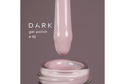 Гель-лак DARK №092, пыльно-розовый, 10 мл, Цвет: Розовый