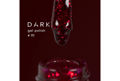 DARK gel polish No. 111,10 ml, Color: Red