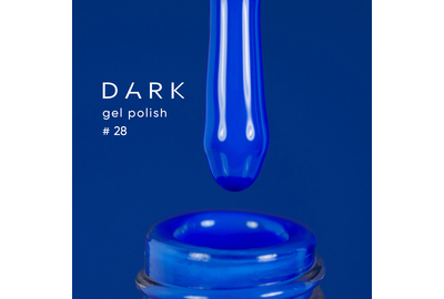 Гель-лак DARK №028, ярко-синий, 10 мл, Цвет: Синий