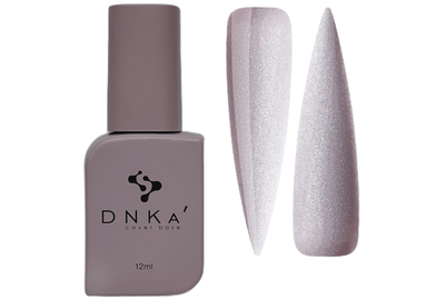 Color base DNKA Cover base No. 013 Amazing gray with silver shimmer, 12 ml, Color: Grey