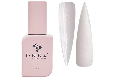 Color base DNKA Cover base No. 042 Sparkling milky opal, 12 ml, Color: Lactic
