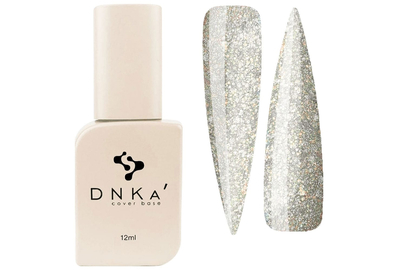 Color base DNKA Cover base No. 051 Royal reflective with yellow crumbs, 12 ml, Color: Gold