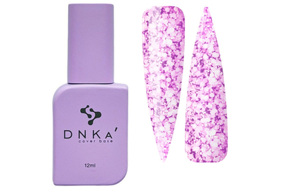 Color base DNKA Cover base No. 066 Serenity lavender with flakes, 12 ml, Color: Lavender