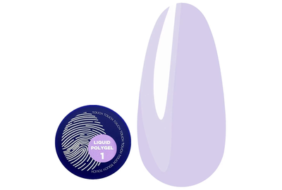 Акрил-гель для ногтей Touch Liquid Polygel №01, васильковый, 15 мл, Цвет: Васильковый