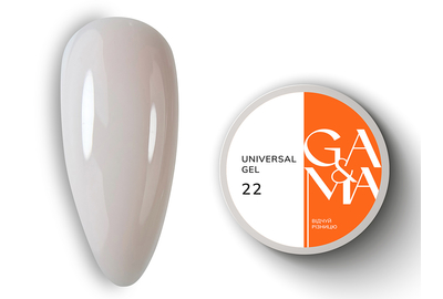 Universal gel GaMa Universal gel liquid No. 22, light beige, 15 ml, Color: Beige, Volume: 15 ml