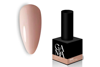 Гель-лак для ногтей GaMa Basic collection №019 серый беж, 10 мл, Цвет: Бежевый