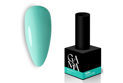 Гель-лак для ногтей GaMa Basic collection №027 бирюзовый, 10 мл, Цвет: Бирюзовый
