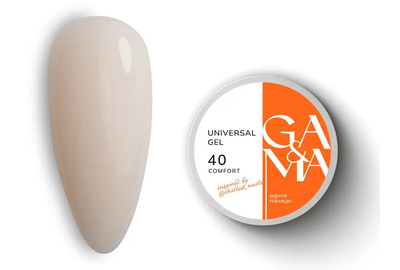 Universal gel GaMa Universal gel liquid #40 Comfort, ivory, 15 ml, Color: Ivory, Volume: 15 ml