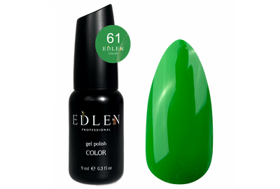 Gel polish Edlen Color No. 061 herbal, 9 ml, Color: Green