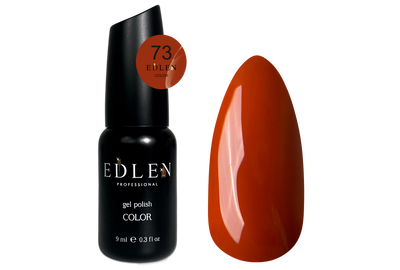 Gel polish Edlen Color No. 073 brick, 9 ml, Color: Red