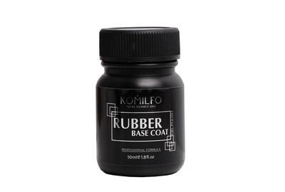 Base for nails Komilfo Rubber Base Coat rubber, barrel, 50 ml, Volume: 50 ml