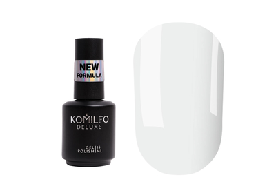 База для нігтів Komilfo Milky White Intense, біла, 15 мл