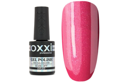 Гель-лак Oxxi №019, ярко-розовый с микроблеском, 10 мл