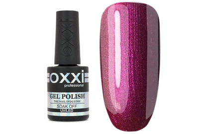Гель-лак Oxxi №086, розовая фуксия с микроблеском, 10 мл