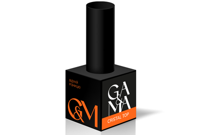 Top for gel polish Gemely Cristal Top without UV filter, 15 ml