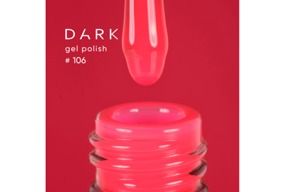 Гель-лак DARK №106, малиново-красный, 10 мл