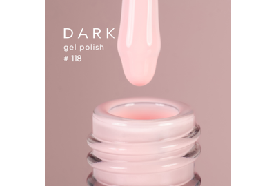 Гель-лак DARK №118, пудровый, 10 мл