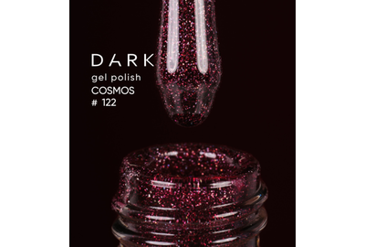 Гель-лак DARK Cosmos №122, вишневый, 10 мл