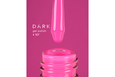 Гель-лак DARK №107, ярко-розовый, 6 мл