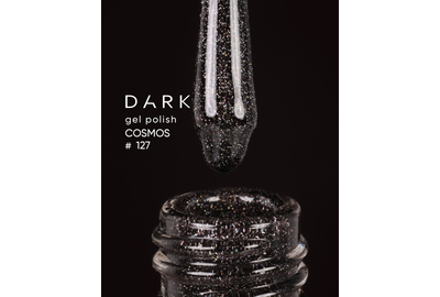 Гель-лак DARK Cosmos №127, черный, 6 мл