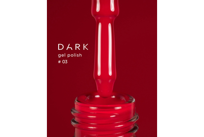 Гель-лак DARK №003, красный ярко-алый, 6 мл