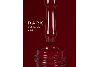 Гель-лак DARK №008, темный красный, 6 мл