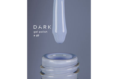 Гель-лак DARK №069, нежный серо-голубой, 6 мл