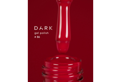 Гель-лак DARK №086, яркий красный, 6 мл