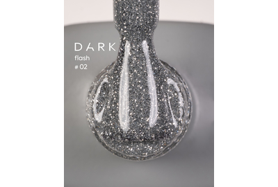 Гель-лак светоотражающий DARK Flash №002, серебряный, 10 мл