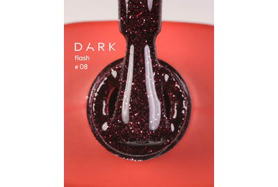 Гель-лак светоотражающий DARK Flash №008, винный, 10 мл