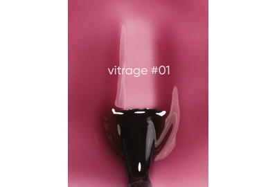 Гель-лак витражный DARK Vitrage №001, розовый, 6 мл