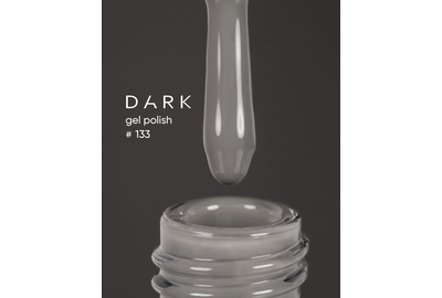 Гель-лак DARK №133, серо-коричневый, 6 мл