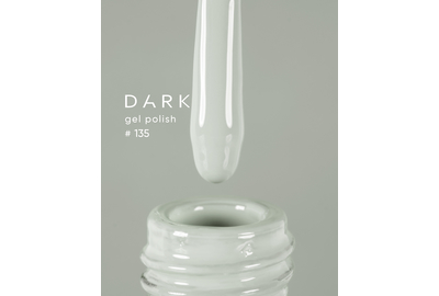 Гель-лак DARK №135, молочно-серый, 6 мл