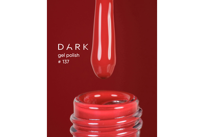 DARK gel polish #137, red, 6 ml
