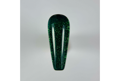 Гель-лак для ногтей TOUCH gel polish PIXI №04, зеленый с блестками, 9 мл