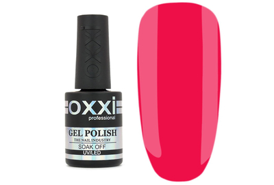 Гель-лак Oxxi №222 яркий малиново-розовый, 10 мл.
