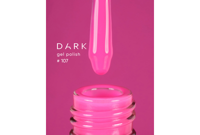Гель-лак DARK №107, ярко-розовый, 10 мл