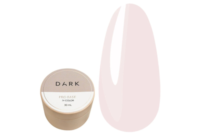 База для нігтів DARK PRO base №54, напівпрозорий рожевий, 30 мл