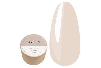 База для нігтів DARK PRO base №55, напівпрозорий беж, 30 мл
