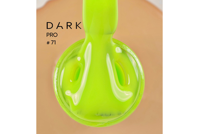 База для ногтей DARK PRO base №71, неоново-салатовый, 15 мл