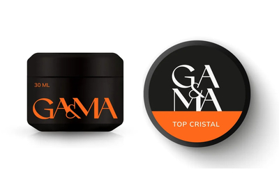 Top for gel polish Gemely Cristal Top without UV filter, 30 ml